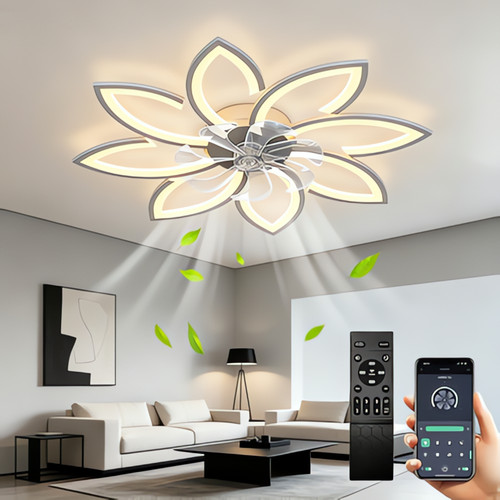 Modern low profile ceiling fan - low,
