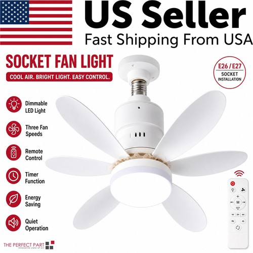 Socket fan light ceiling fans - fan,