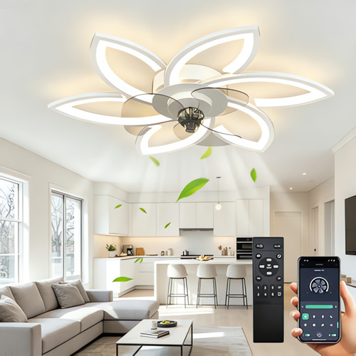 Modern led ceiling - modern, fan