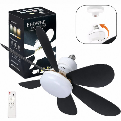Socket fan light ceiling - fan, fans